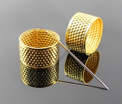 Наперсток-кольцо, золото, 17мм (1042) 1042 фото