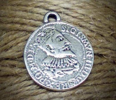 Кулон Монета Сигізмунд, 25мм, колір срібло (7440) 7440 фото