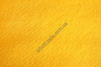 Фетр клейовий, жовтий, 20х30см, 1,4мм, 100% поліестер (303290) 303290 фото