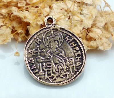 Кулон-монета Володимир Великий, 25мм, бронза антична (41512) 41512 фото