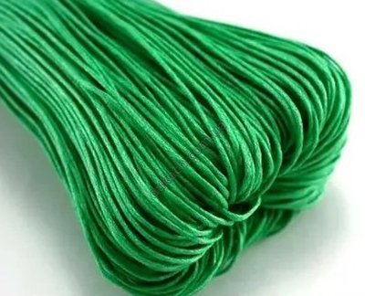 Шнур вощеный, зеленый, 1мм (6760) 6760 фото