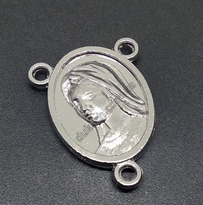 Конектор для розарію Аве Марія, срібло (2317) 2317 фото