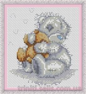 Набір для вишивання 1132 Медвежонок Тедді Міцні обійми (8746) 8746 фото