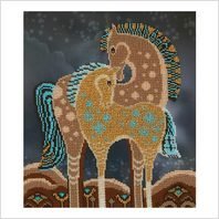 Набор для вышивки Сказочные кони, бисер (9088) 9088 фото