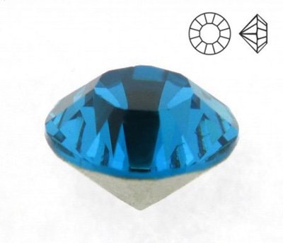 Стразы конусные Кристалл, голубой цирконий, 3 мм (49911) 49911 фото