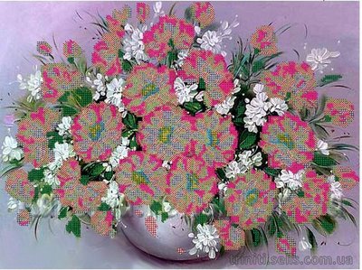 Схема ПР-022-3 Весенние цветы, Украина. 27х36. Атлас. (9214) 9214 фото